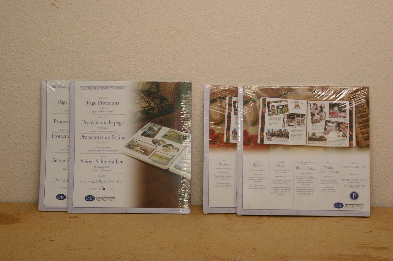 Creative Memories album sheets and sheet protectors
$5 each