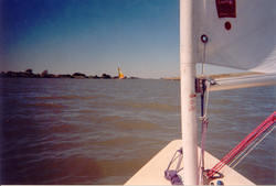 This is about half way up the shipping channel and the windest it got, about 10 knots