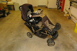 Graco Double Stroller
Shown with Infant carrier installed.