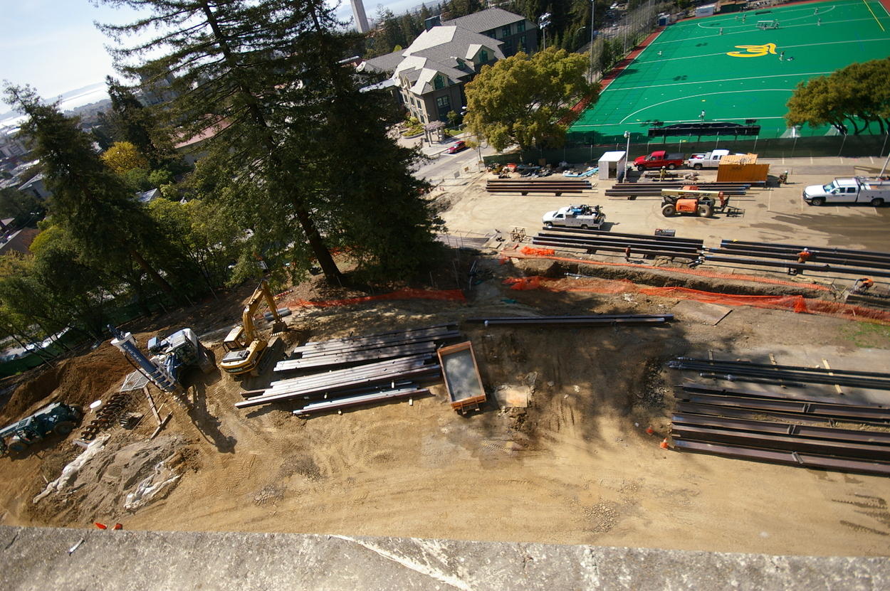 Construction from the Northwest corner of the stadium looking towards Maxwell field