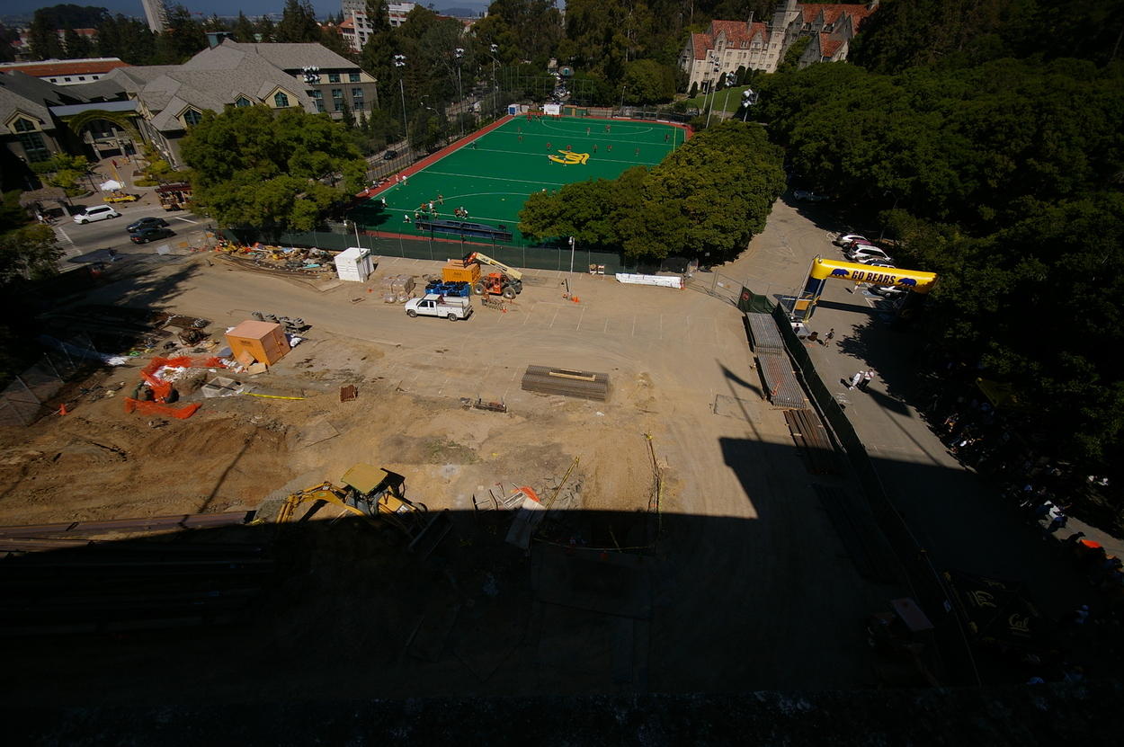 Construction from north endzone facing Maxwell field