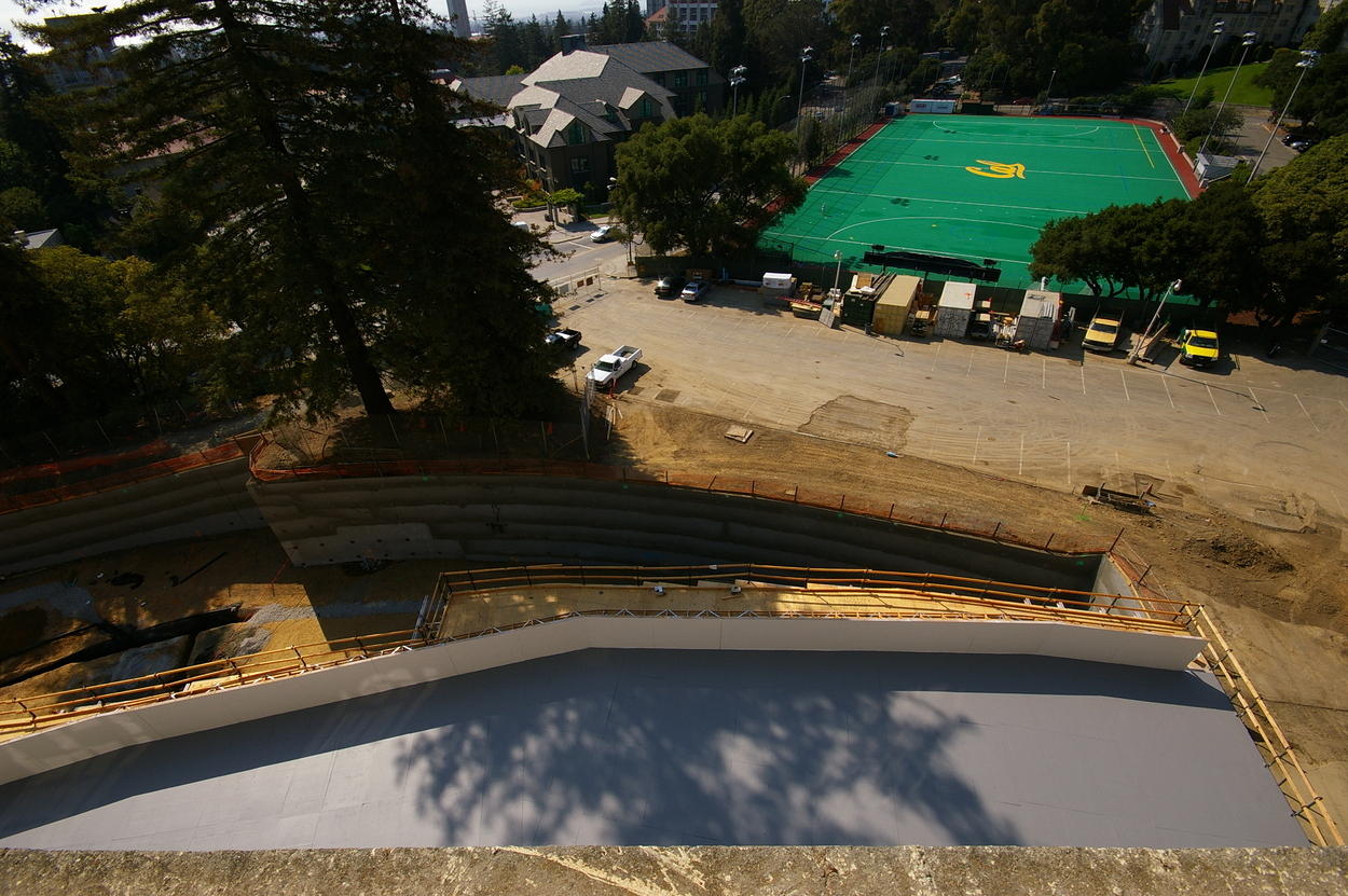 Construction looking north towards Maxwell field