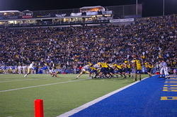 UCLA kicks their last extra point